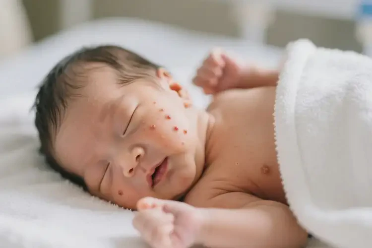 新生兒身上偶爾長濕疹不管它會自己自愈嗎(圖2)