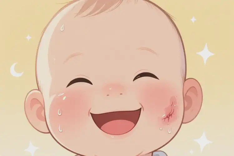 寶寶面部出現(xiàn)濕疹不管它會(huì)自己痊愈嗎(圖1)