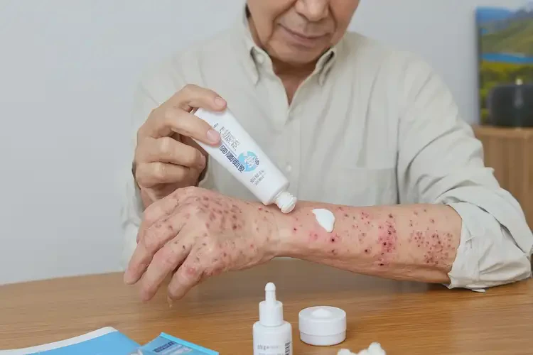 女人手臂上長濕疹不管它會(huì)自己痊愈嗎(圖2)