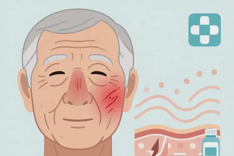 老人臉上容易長(zhǎng)濕疹可不可以根治(圖2)