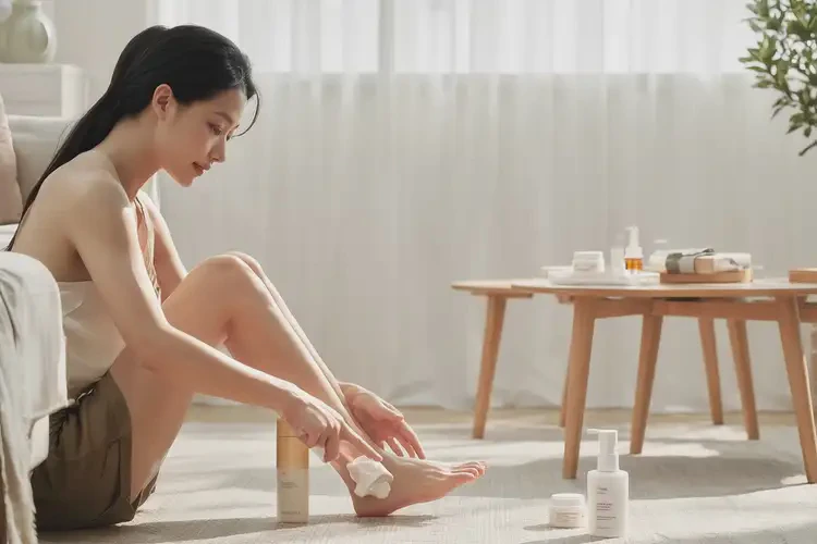 女人腳上偶爾起濕疹不管它會自己好嗎(圖1)