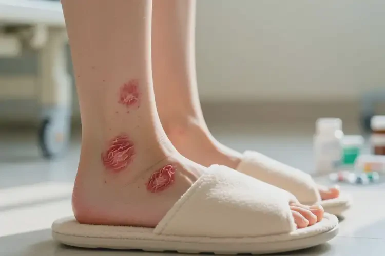 女人腳上出現(xiàn)濕疹可不可以徹底自愈(圖4)