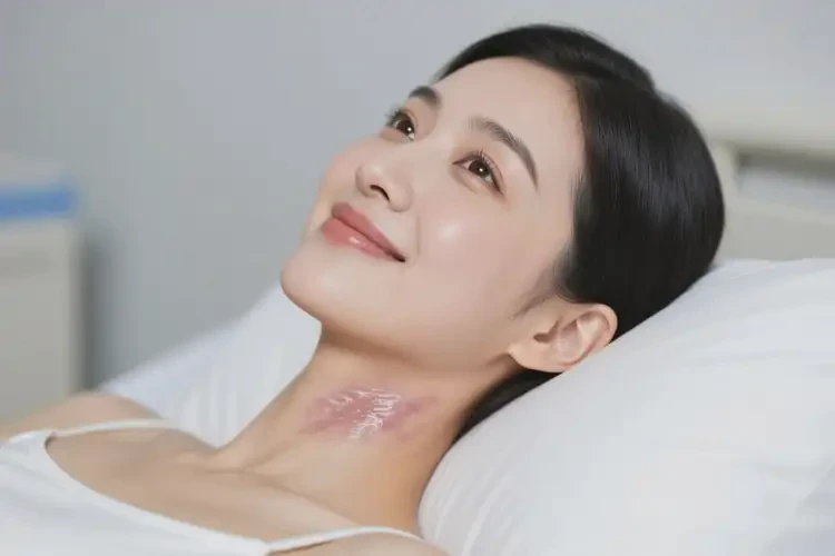 女性脖子起濕疹不管它會(huì)自己痊愈嗎(圖1)