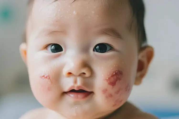 婴幼儿脸上有湿疹可不可以根治(图1)