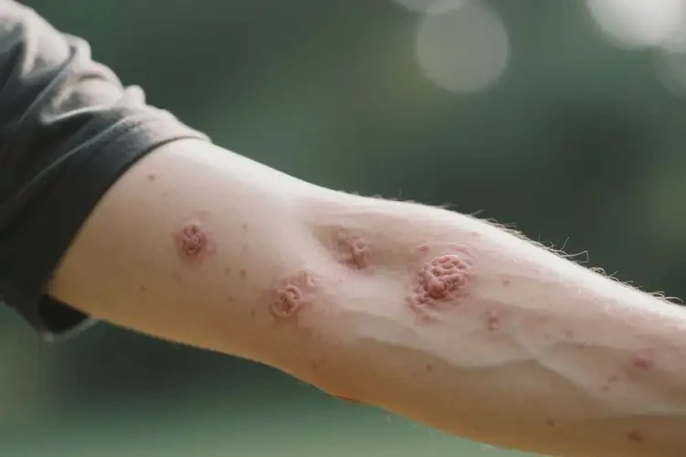 男人手臂長濕疹不管它會自己痊愈嗎(圖3)