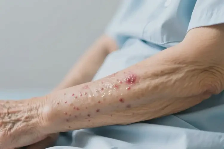 老年人手臂容易起湿疹不管它会自己痊愈吗(图3)