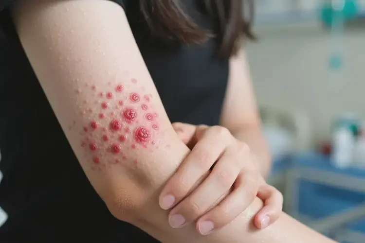 女生手臂起濕疹能徹底自愈嗎(圖3)