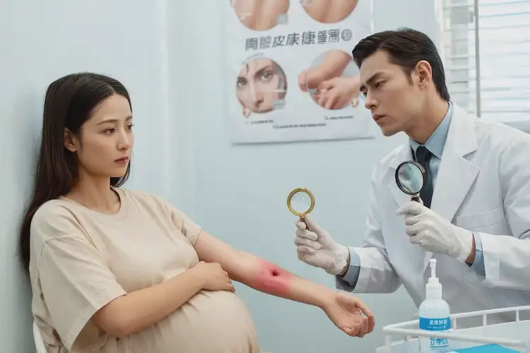 孕婦手臂上容易長濕疹不管它會自己自愈嗎(圖1)
