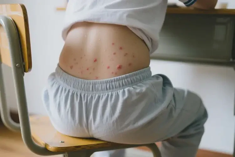 中學(xué)生屁股上偶爾長濕疹不管它會自己好嗎(圖2)