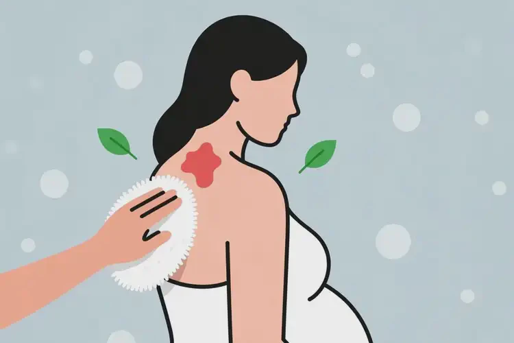 孕婦脖子上經(jīng)常起濕疹不管它會自己好嗎(圖1)