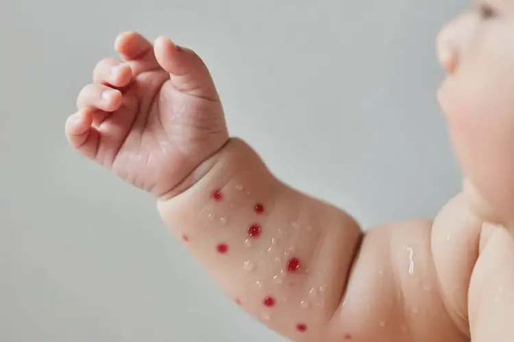 寶寶手臂上出現(xiàn)濕疹不管它會(huì)自己好嗎(圖3)