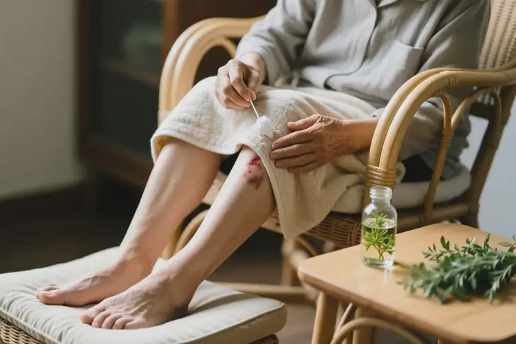 高齡老人小腿出現(xiàn)濕疹能不能根治(圖1)