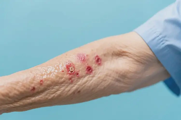 高齡老人身上出現(xiàn)濕疹不管它會(huì)自己好嗎(圖2)