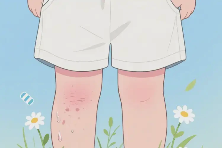 少兒大腿上經(jīng)常長濕疹不管它會(huì)自己好嗎(圖3)