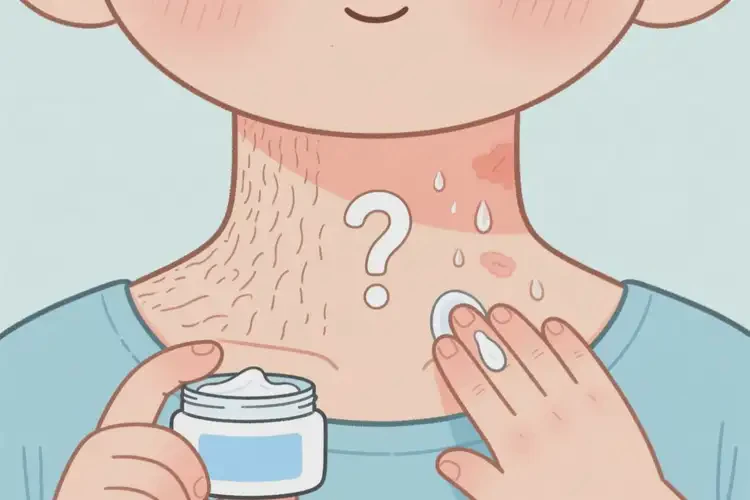 少兒脖子偶爾長濕疹不管它會自己自愈嗎(圖1)