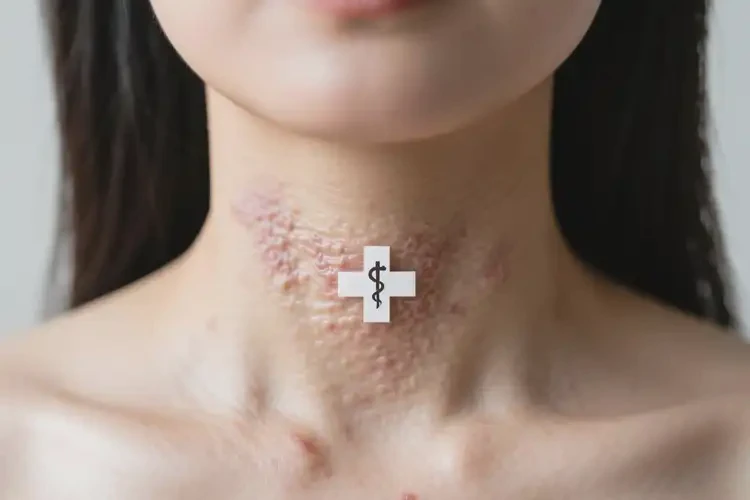 女人脖子上經(jīng)常起濕疹能不能根治(圖2)