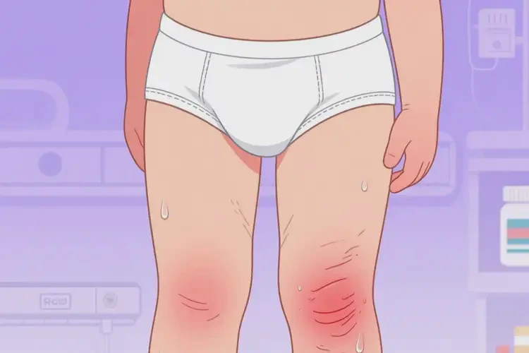 孩子大腿出現(xiàn)濕疹可不可以根治(圖1)