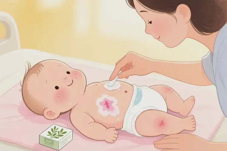 寶寶肚子出濕疹可不可以徹底自愈(圖2)