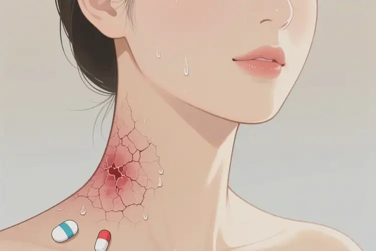 女性脖子上容易起濕疹可不可以徹底自愈(圖1)