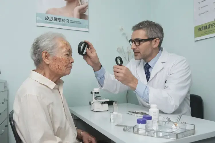 高齡老人面部起濕疹能不能根治(圖1)