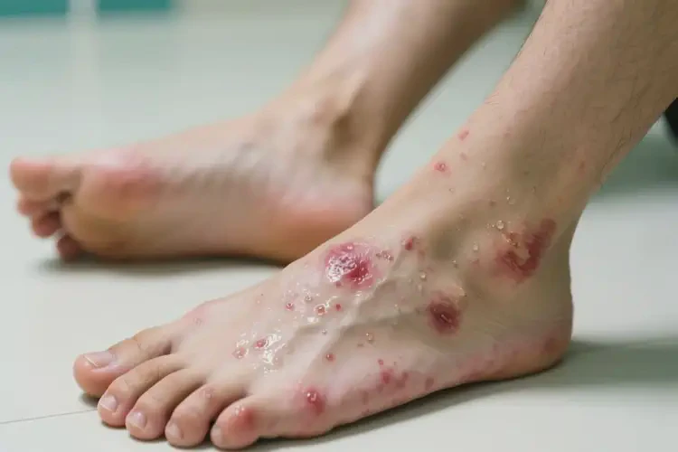 男生腳上出濕疹可不可以徹底自愈(圖2)