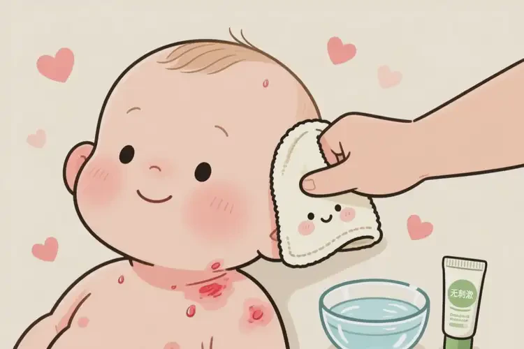 寶寶脖子上起濕疹可不可以徹底自愈(圖3)