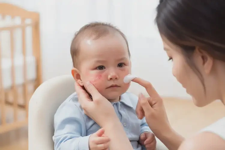 嬰兒面部經(jīng)常起濕疹不管它會(huì)自己自愈嗎(圖3)
