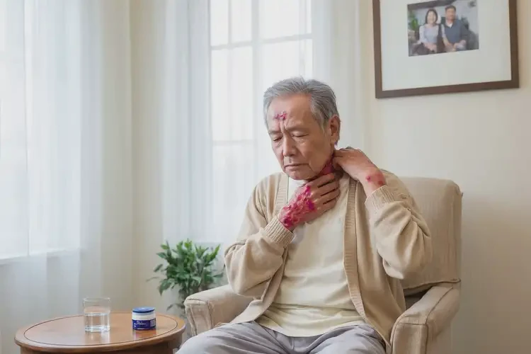 老人脖子经常起湿疹可以彻底自愈吗(图1)