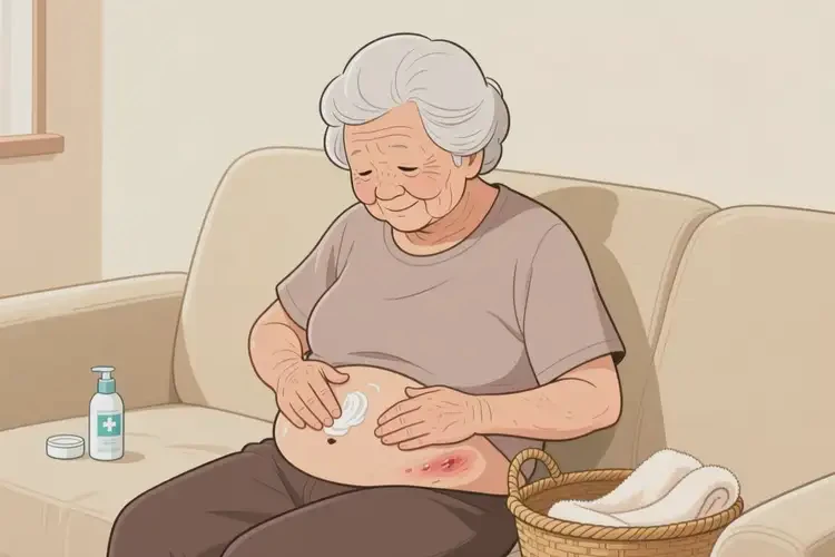 老年人肚子偶尔长湿疹可不可以彻底自愈(图3)