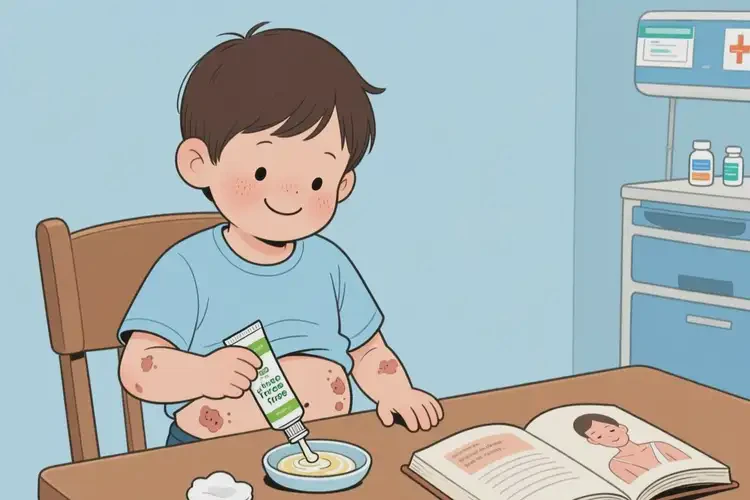 孩子肚子容易起濕疹可不可以根治(圖1)