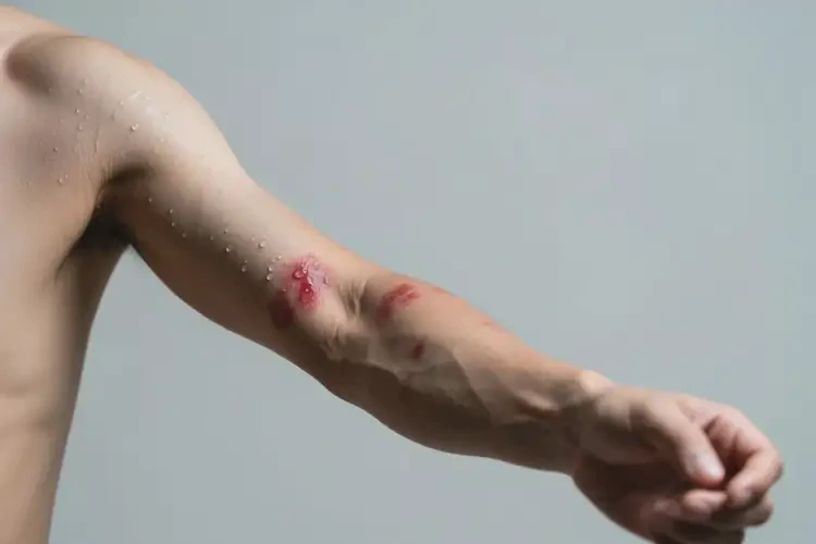 男人手臂偶爾起濕疹不管它會自己自愈嗎(圖2)