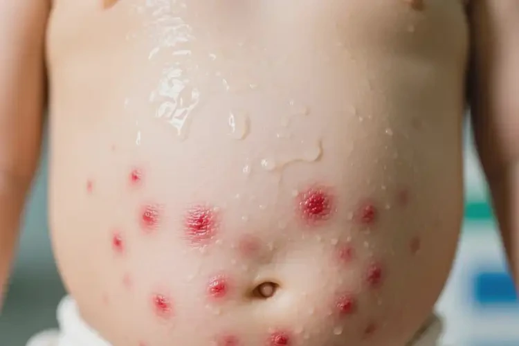 幼儿肚子上偶尔长湿疹可以彻底自愈吗(图2)