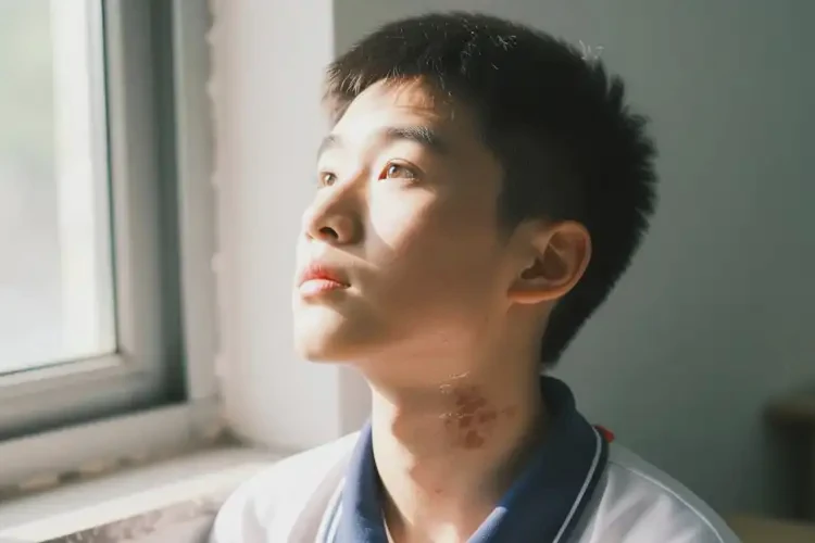 中學(xué)生脖子上容易長濕疹能靠自己自愈嗎(圖1)
