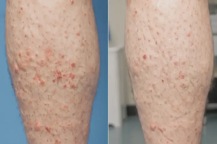 老人小腿上有濕疹能徹底自愈嗎(圖1)