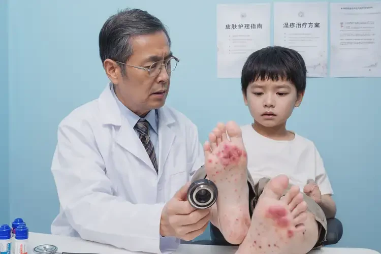 兒童腳上經(jīng)常起濕疹能靠自己自愈嗎(圖2)