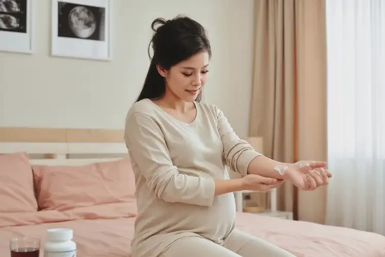 产妇手臂上偶尔长湿疹不管它会自己自愈吗(图2)