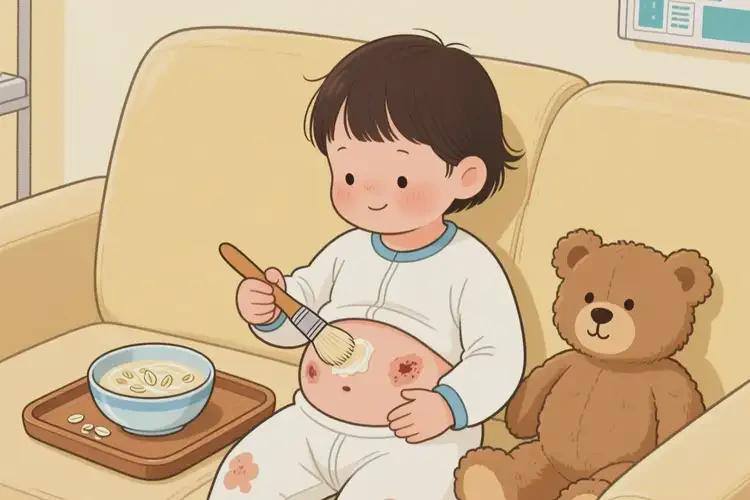 孩子肚子容易起濕疹可不可以根治(圖3)