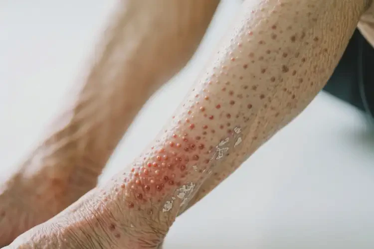 高龄老人小腿上经常长湿疹不管它会自己痊愈吗(图2)