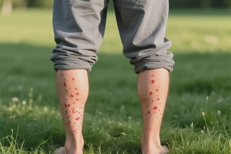 男人小腿經(jīng)常長濕疹能不能根治(圖1)