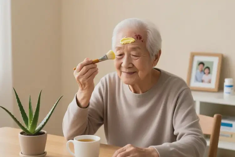 老人面部出現(xiàn)濕疹能夠徹底治愈嗎(圖2)