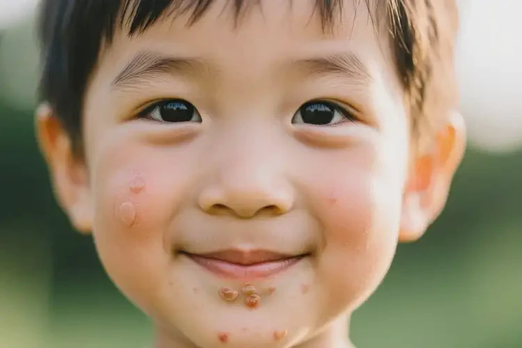 小孩臉上出現(xiàn)濕疹不管它會自己痊愈嗎(圖3)