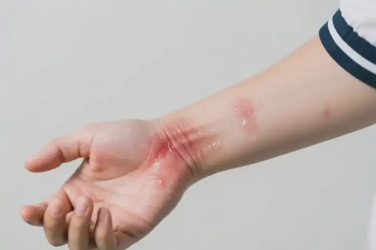 大学生手臂上容易长湿疹可以彻底自愈吗(图2)