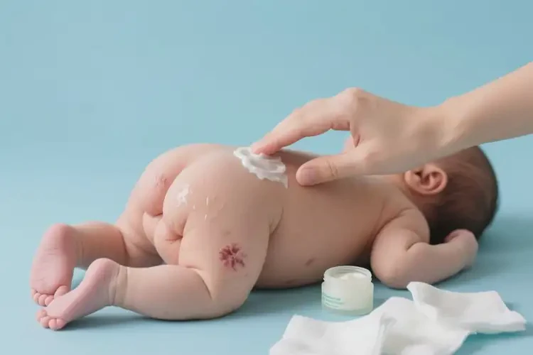 新生兒屁股長濕疹不管它會自己痊愈嗎(圖2)