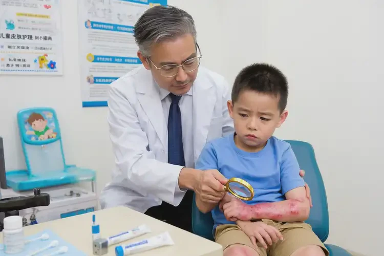 孩子身上出濕疹能靠自己自愈嗎(圖1)