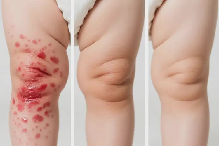 嬰幼兒大腿出濕疹可不可以徹底自愈(圖1)