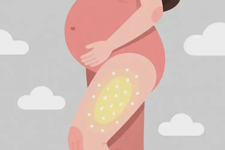 孕婦小腿上起濕疹不管它會(huì)自己自愈嗎(圖2)