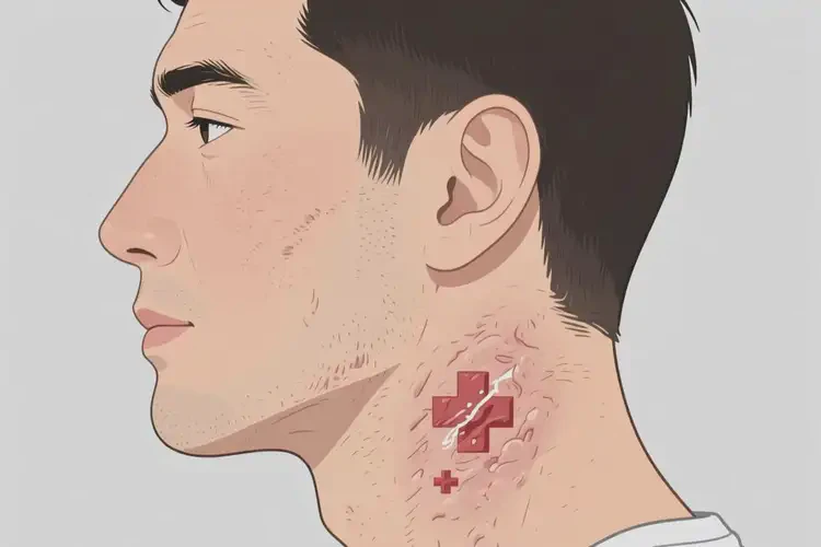 男人脖子上容易起濕疹可以徹底自愈嗎(圖2)