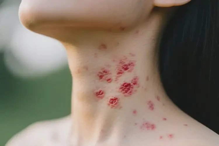 女人脖子上經(jīng)常起濕疹可以徹底自愈嗎(圖2)