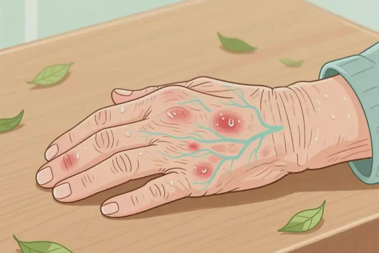 老年人手上容易長濕疹可以徹底自愈嗎(圖4)