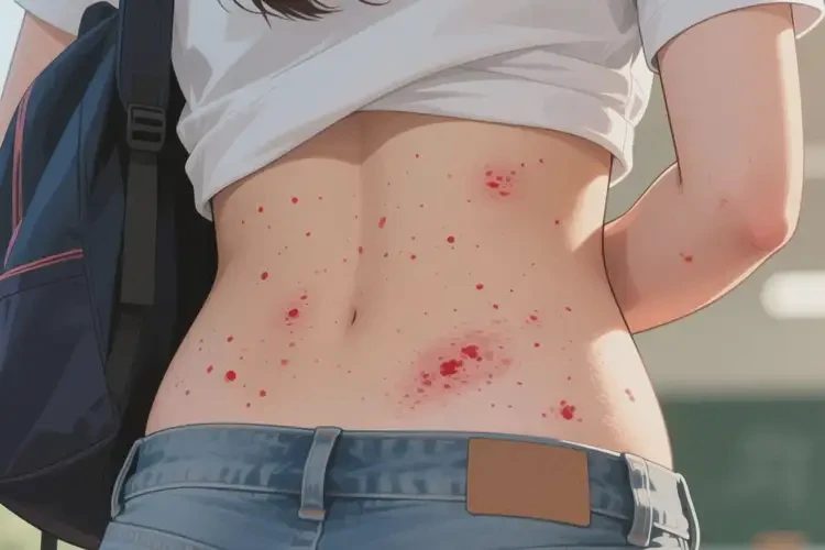 大学生屁股上出现湿疹不管它会自己好吗(图1)